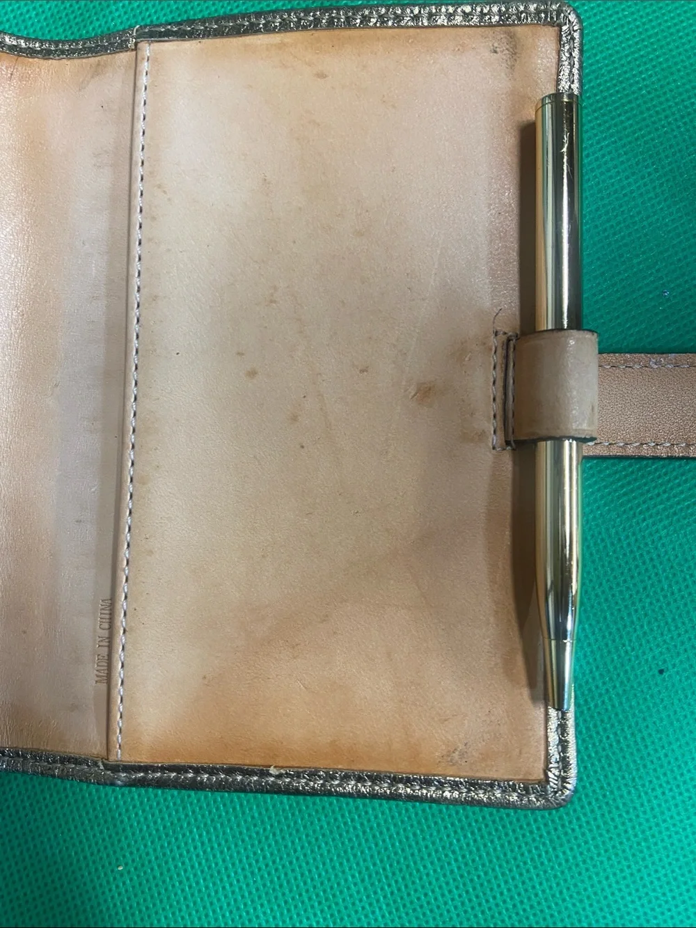 Vintage Coach Signature Wallet with Gold Pen